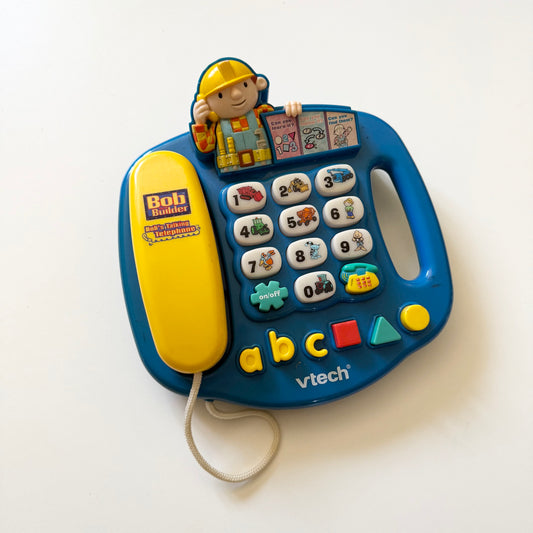 Vintage Bob the builder toy phone. Needs new batteries