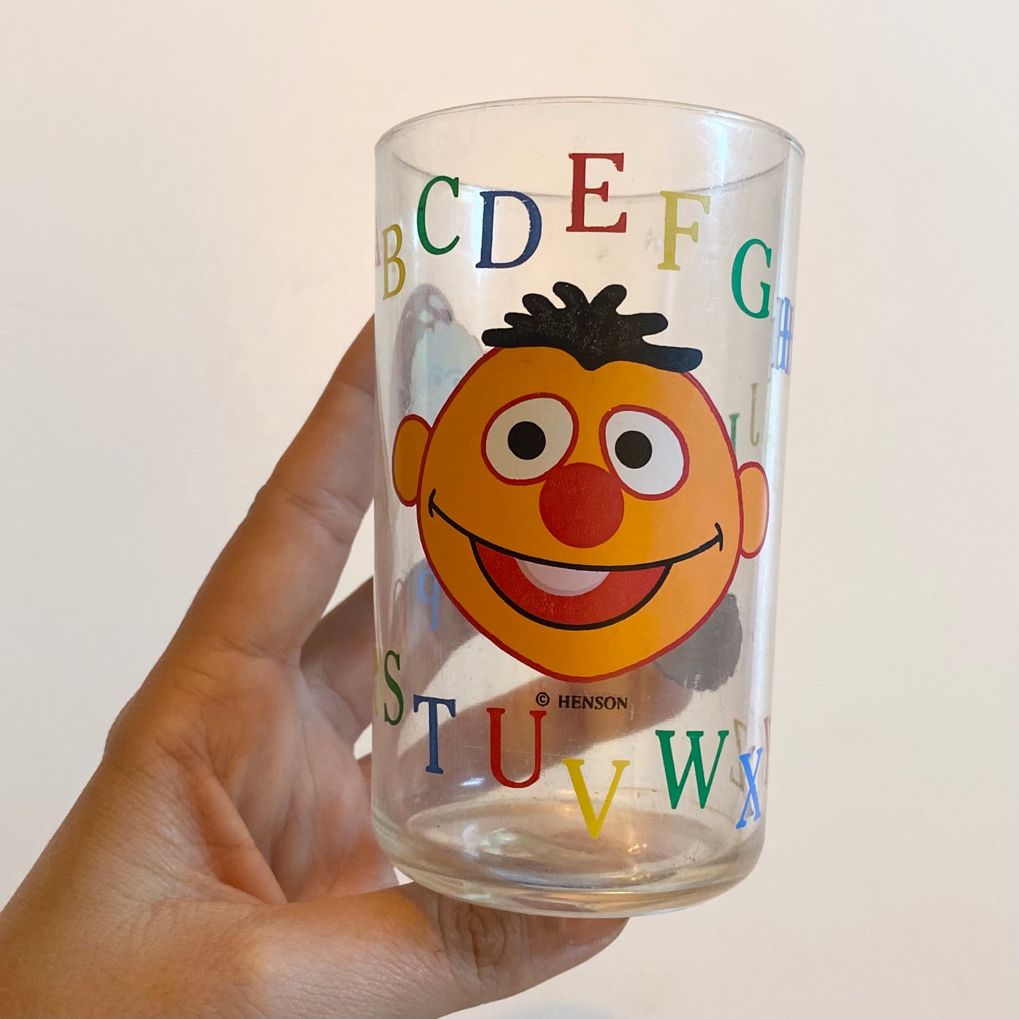 Vintage Sesame Street plastic cup