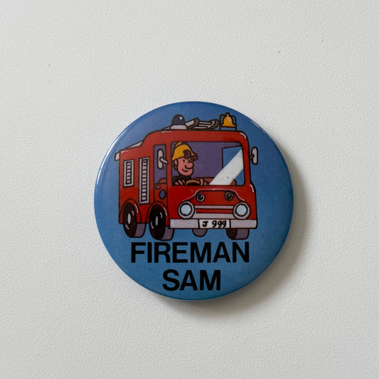 Vintage fireman Sam badge