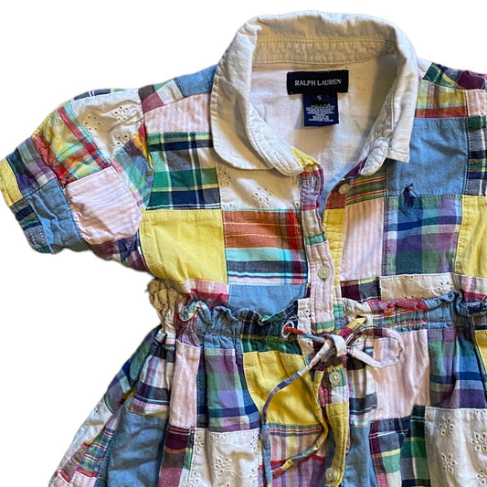 Vintage Ralph Lauren patchwork dress age 4 years