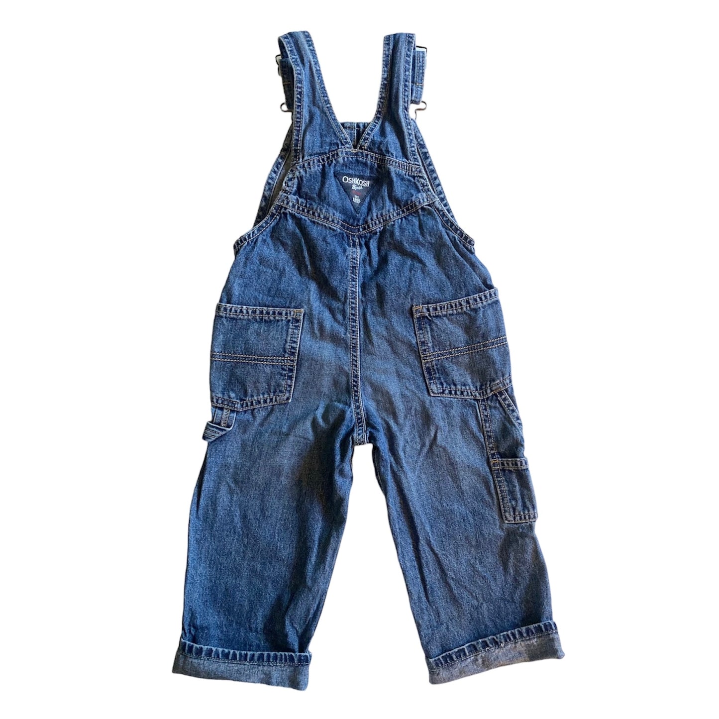 Oshkosh classic denim dungarees age 2 years