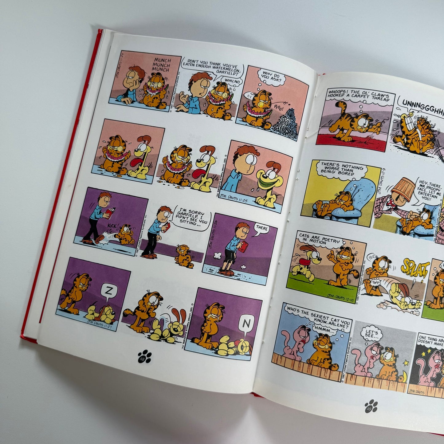 Vintage 1991 a4 Garfield annual