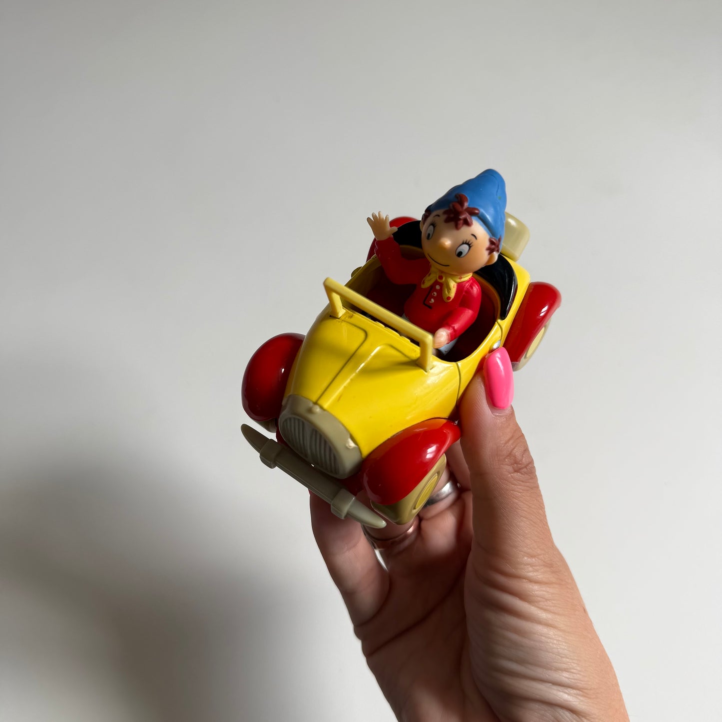Vintage noddy figurine & car