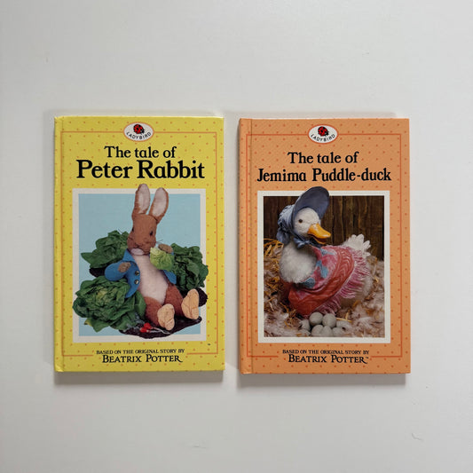 Vintage 1987 ladybird set of two Beatrix potter books