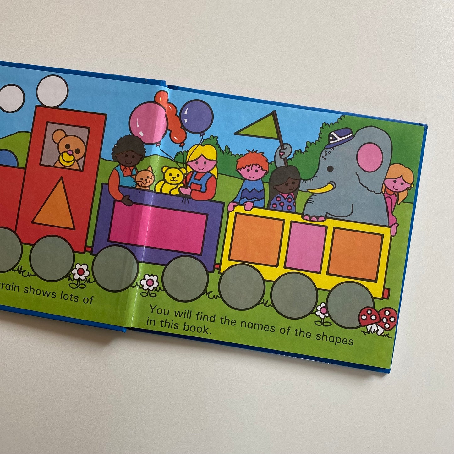 Vintage 1981 ladybird colours and shapes book