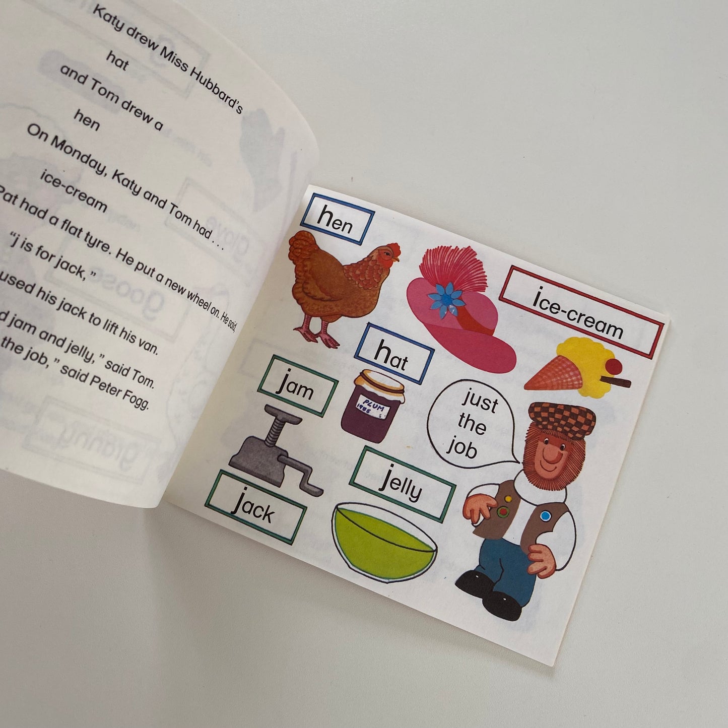 Vintage 1986 postman Pat ABC book.