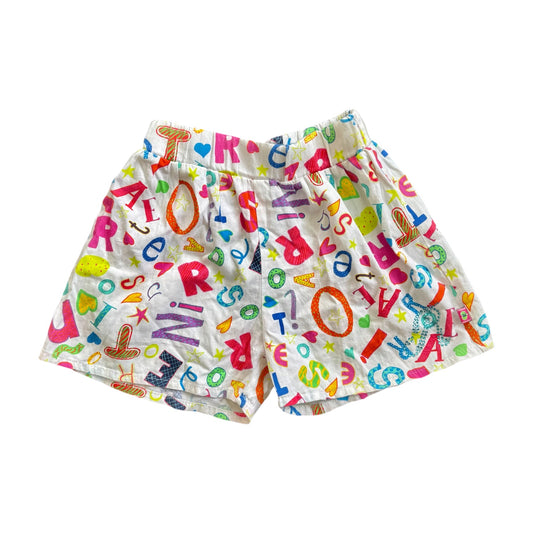 Vintage y2k alphabet cotton shorts. Size 8 years