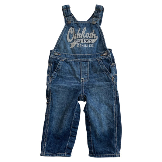 Oshkosh spellout denim dungarees. Size 18 months