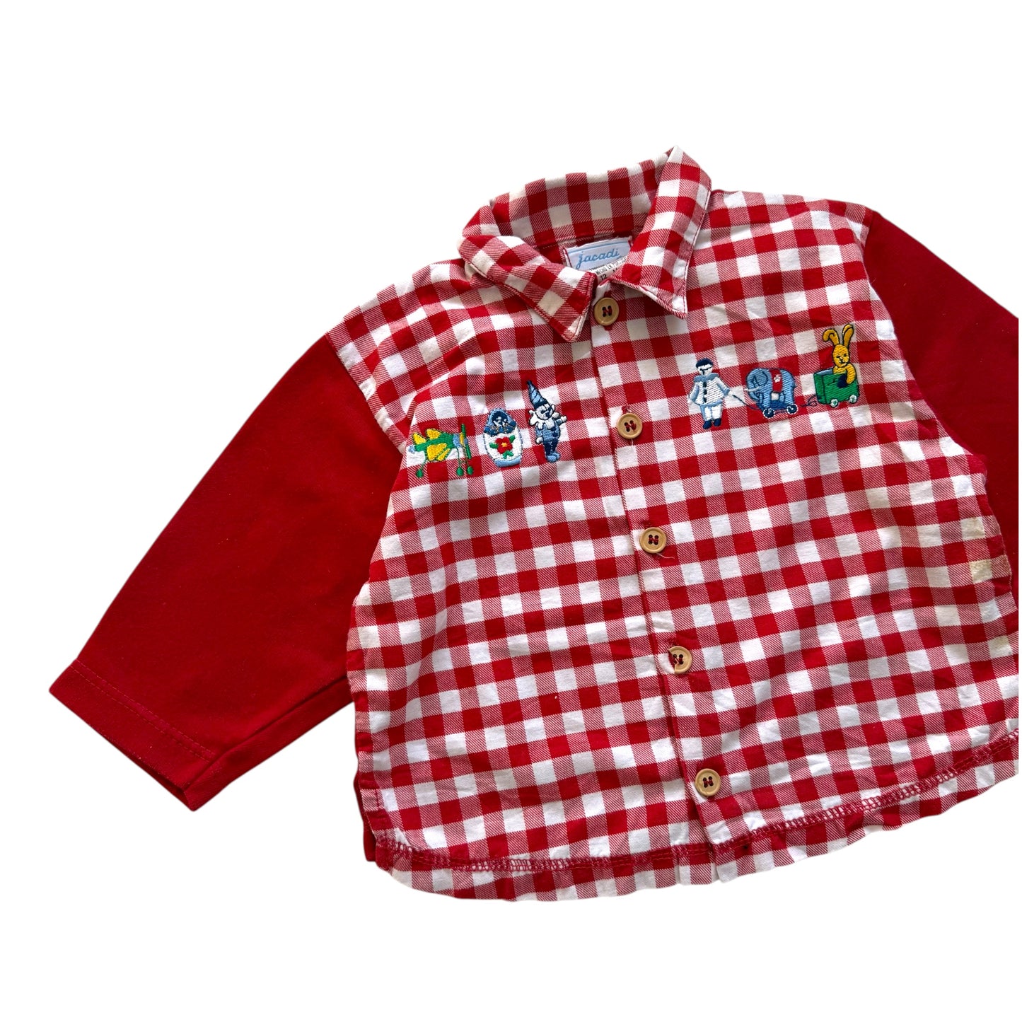 Vintage check print shirt. Size 12 months