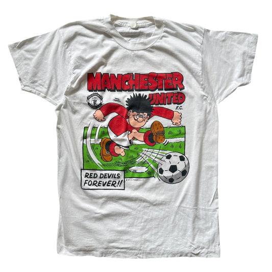 Vintage 1991 Manchester United Dennis the menace tee - size approx M men’s/ unisex.