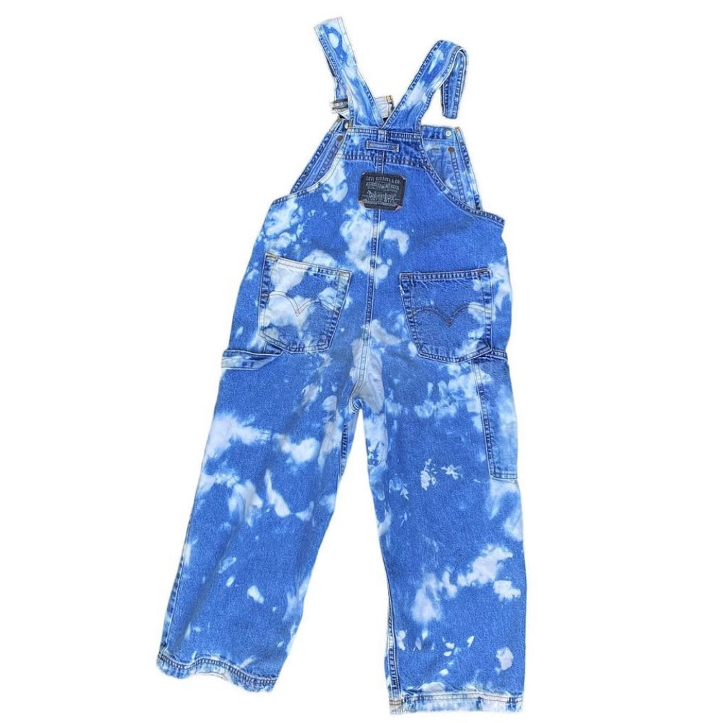 Tie dye vintage Levi’s dungarees. Size 11-12 years