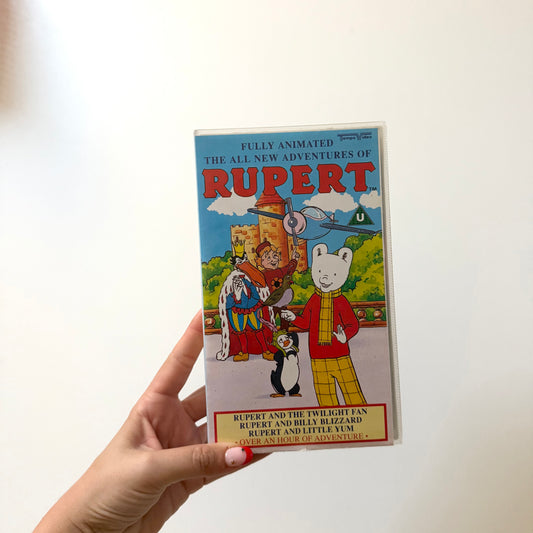Vintage 1991 Rupert bear vhs tape