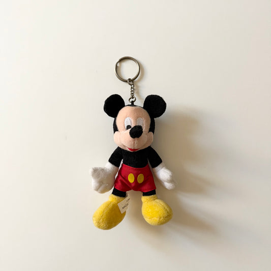 Vintage Mickey Mouse plush keyring