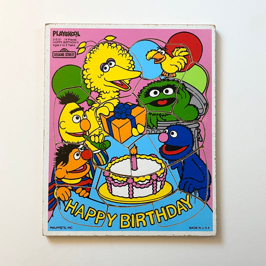 Vintage Sesame Street wooden puzzle