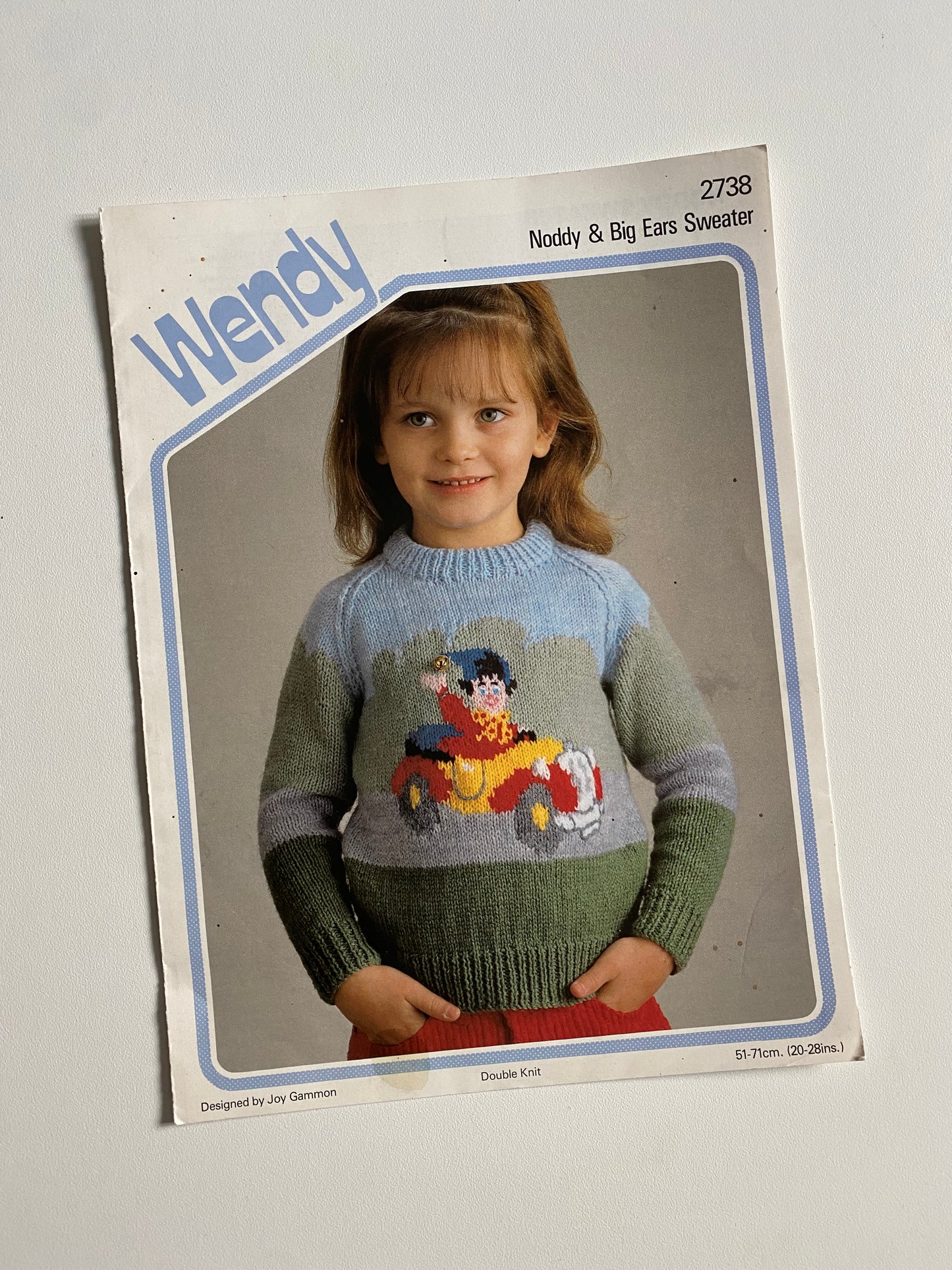 Vintage Noddy knitting pattern