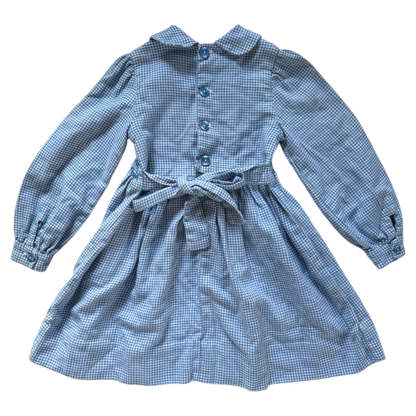 Vintage smock baby blue dress. Size 18 months - 2 years