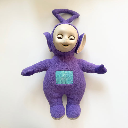 Vintage 1996 tinky winky Teletubbies plush toy.