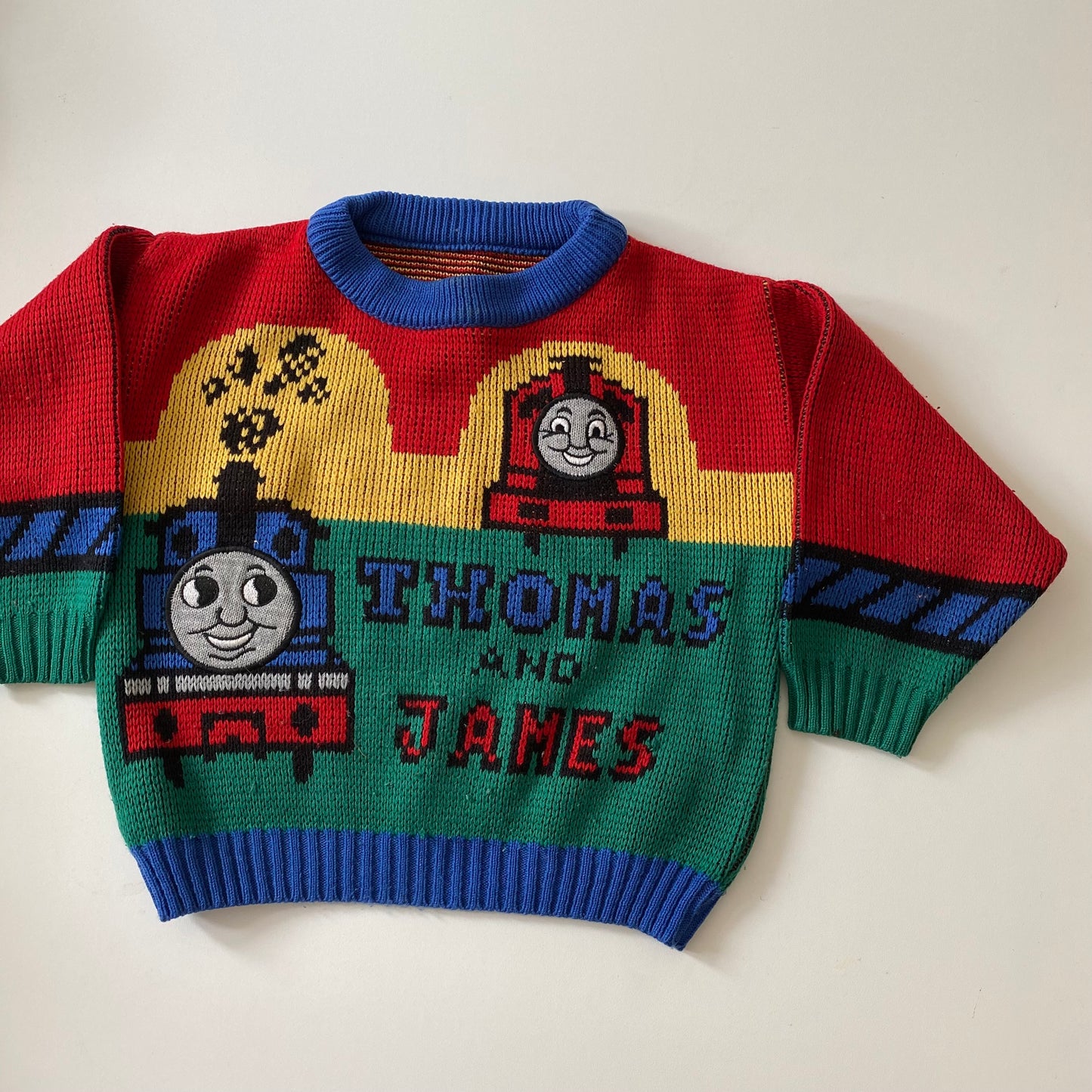 Vintage st michaels knitted Thomas and James jumper Approx size 2Y