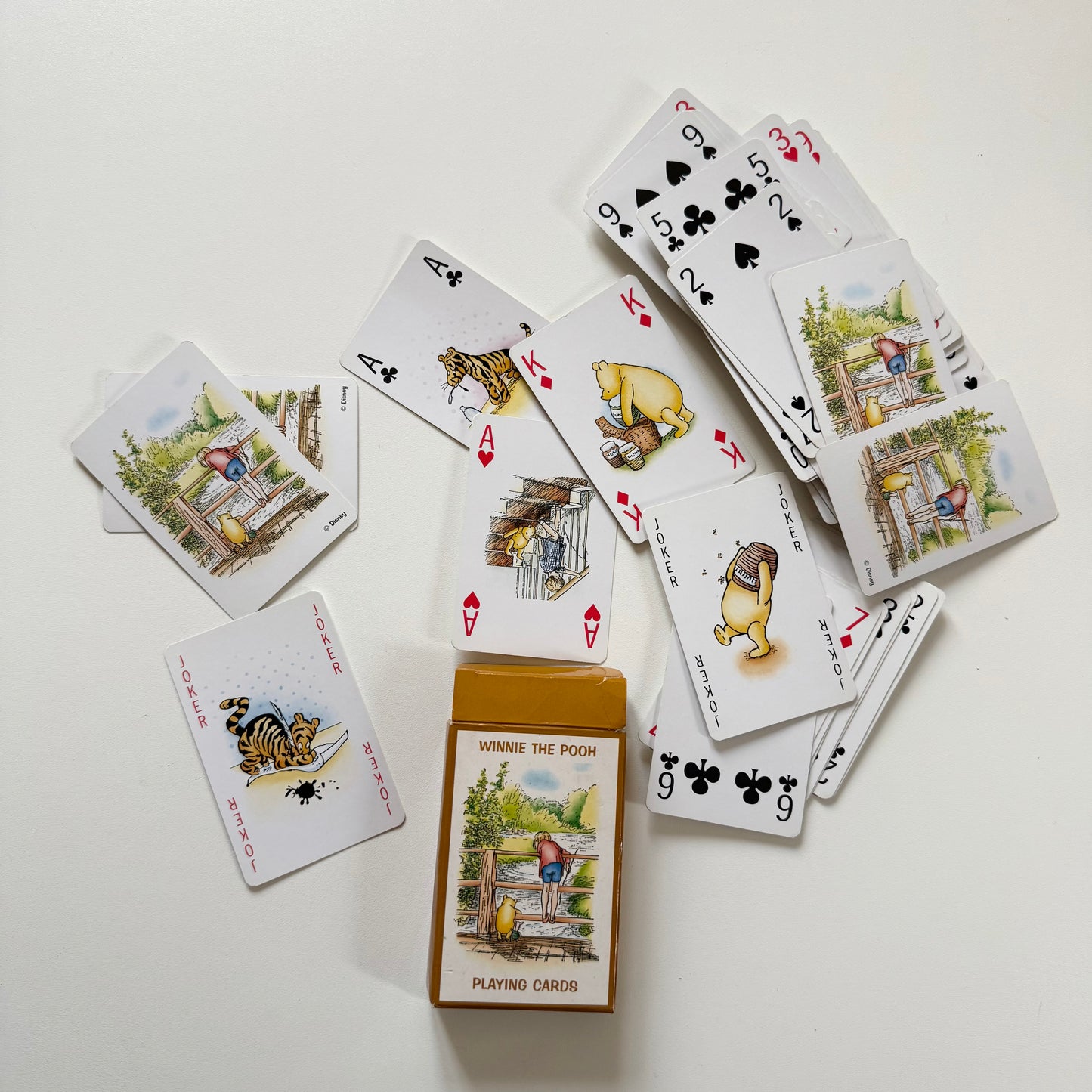 Winnie the Pooh playing cards.