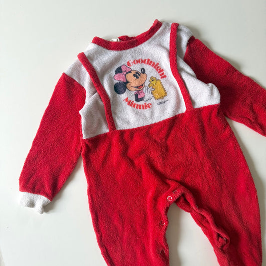Vintage Terry Minnie Mouse romper. Approx 12 months