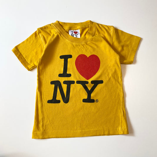 Mustard yellow I love newyork top. Size 2-4 years