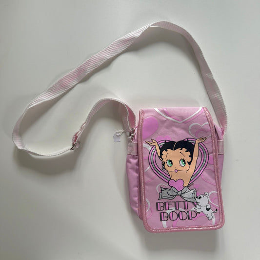 Vintage betty boop baby pink cross body bag
