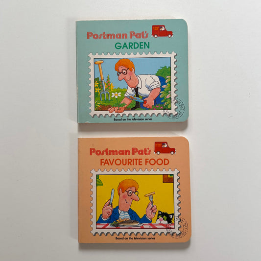 Vintage 1995 postman Pat toddler books. Set of 2