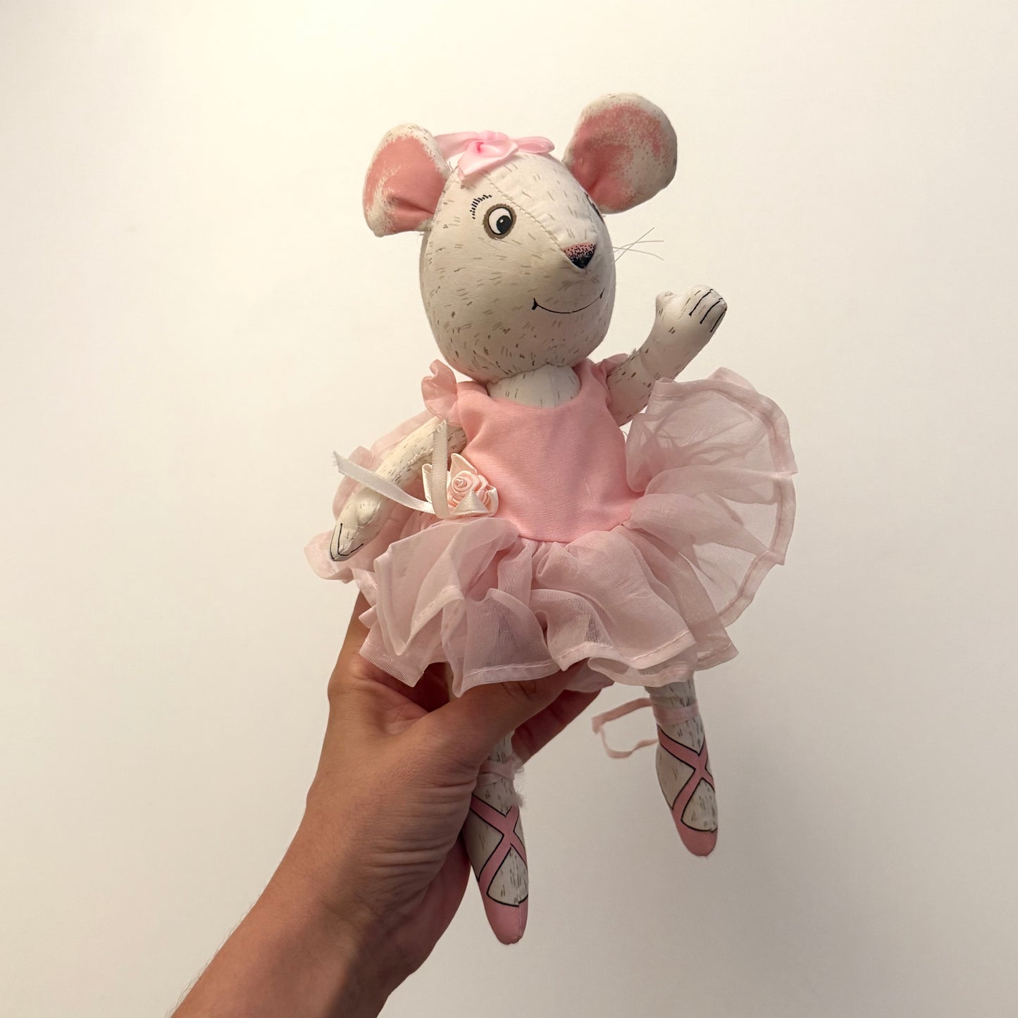 Vintage 1989 Angelina ballerina plush toy.