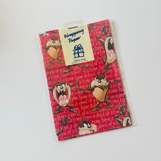 Taz wrapping paper sheet