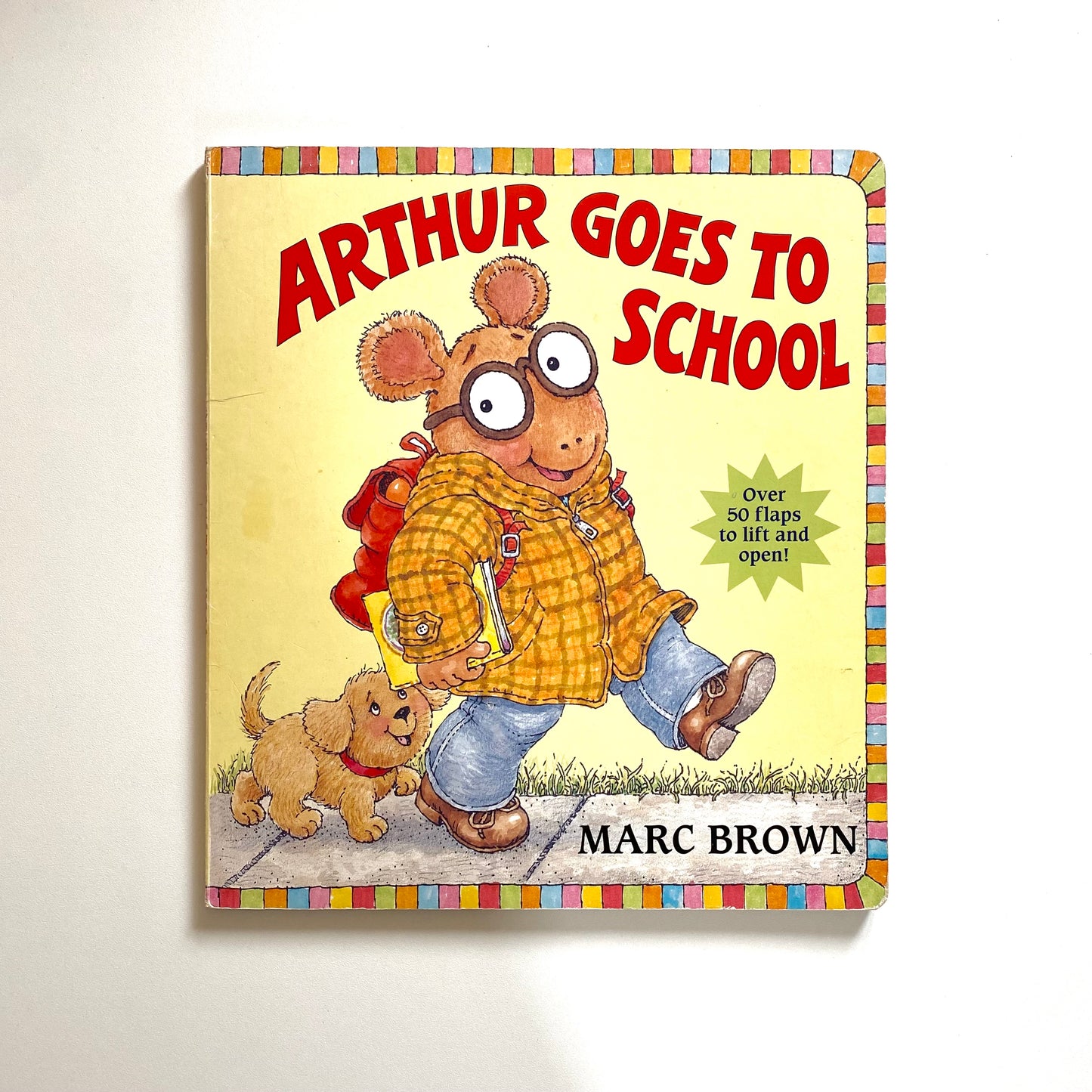 Vintage 1997 a4 hardback Arthur lift the flap book