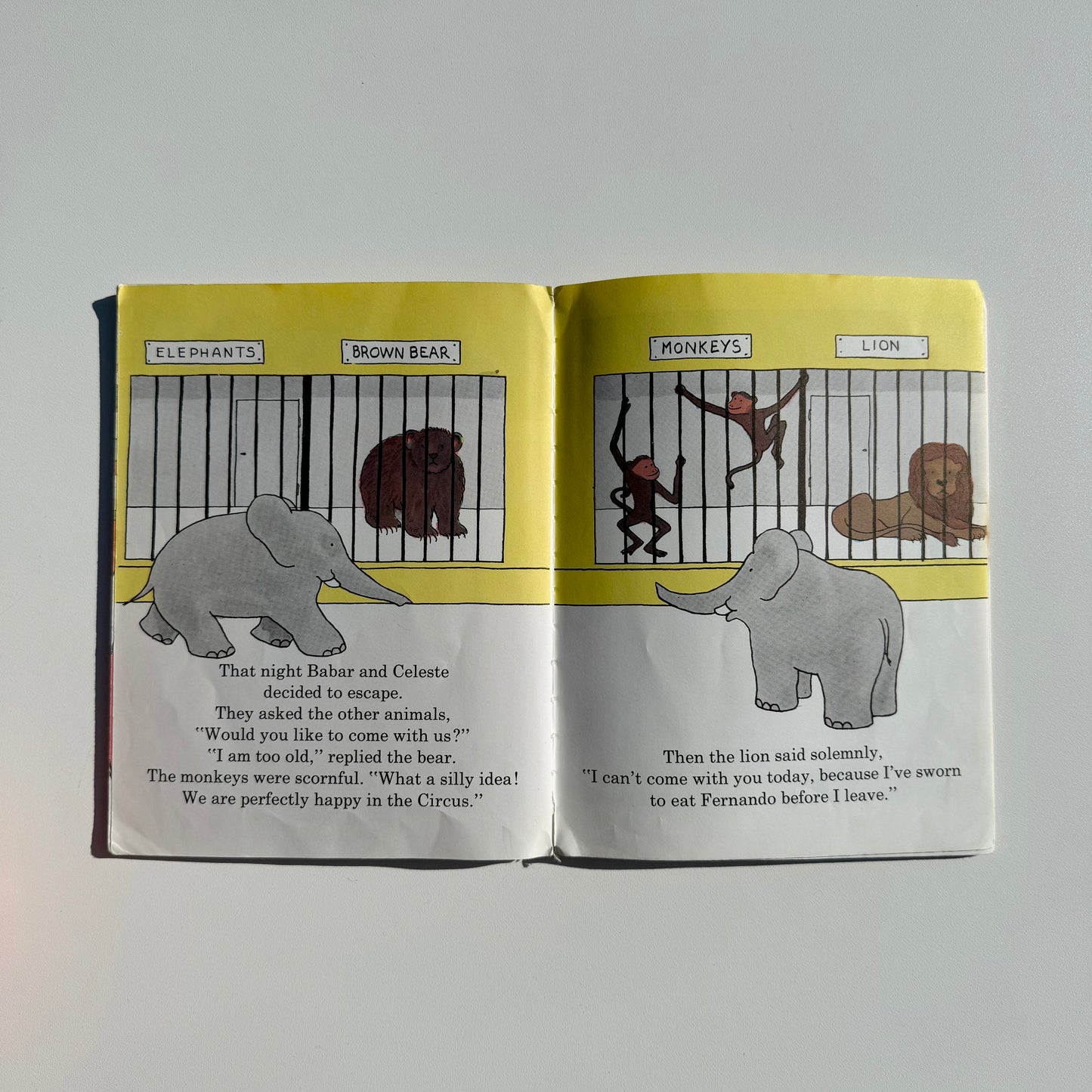 Vintage 1971 Babar book. Condition as shown