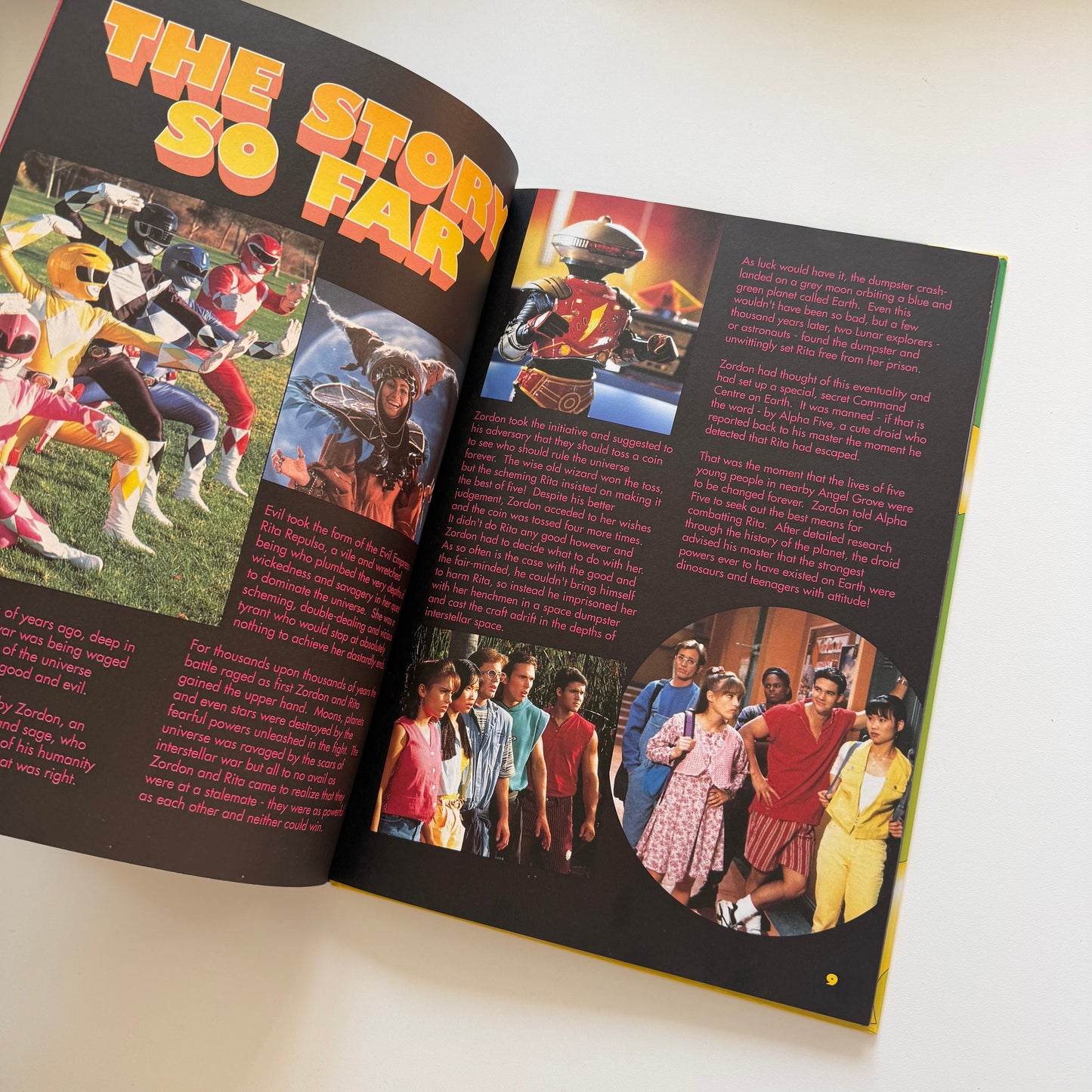 Vintage 1996 power rangers a4 annual