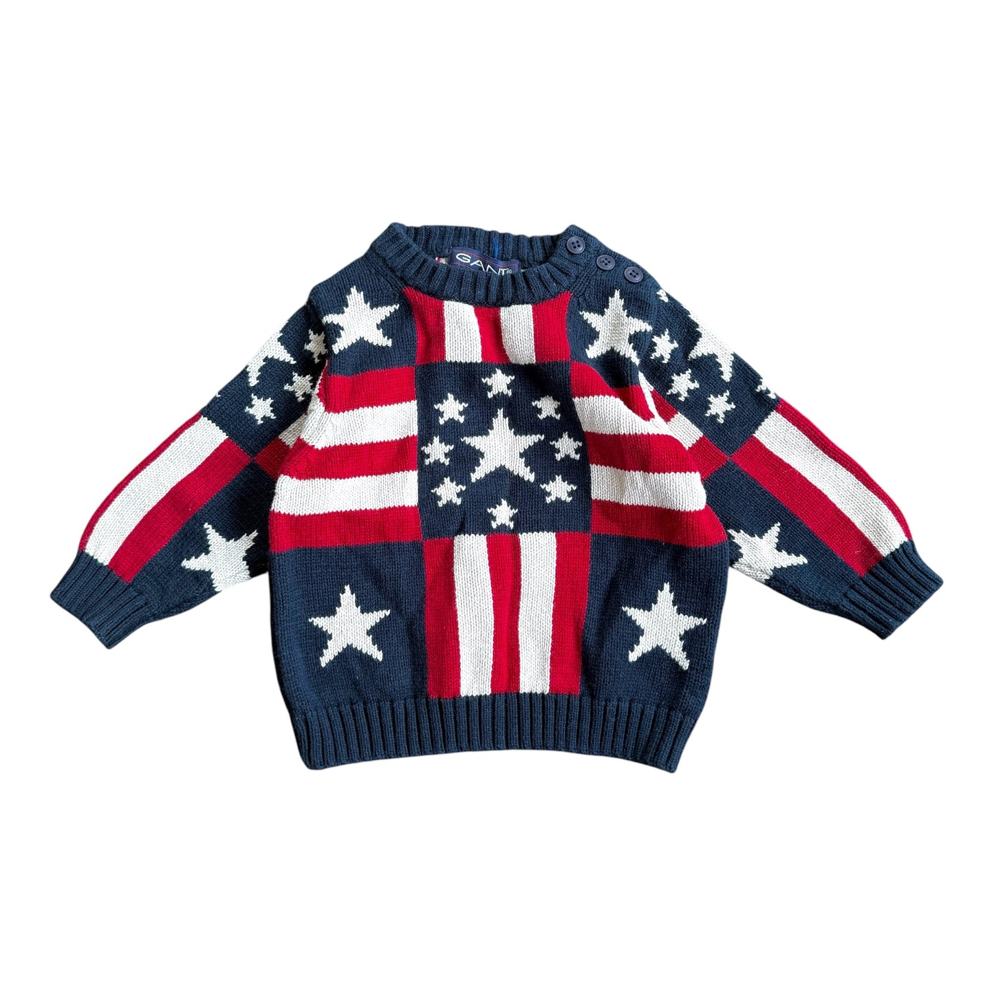 Knitted GANT US print sweater. Size 6 months
