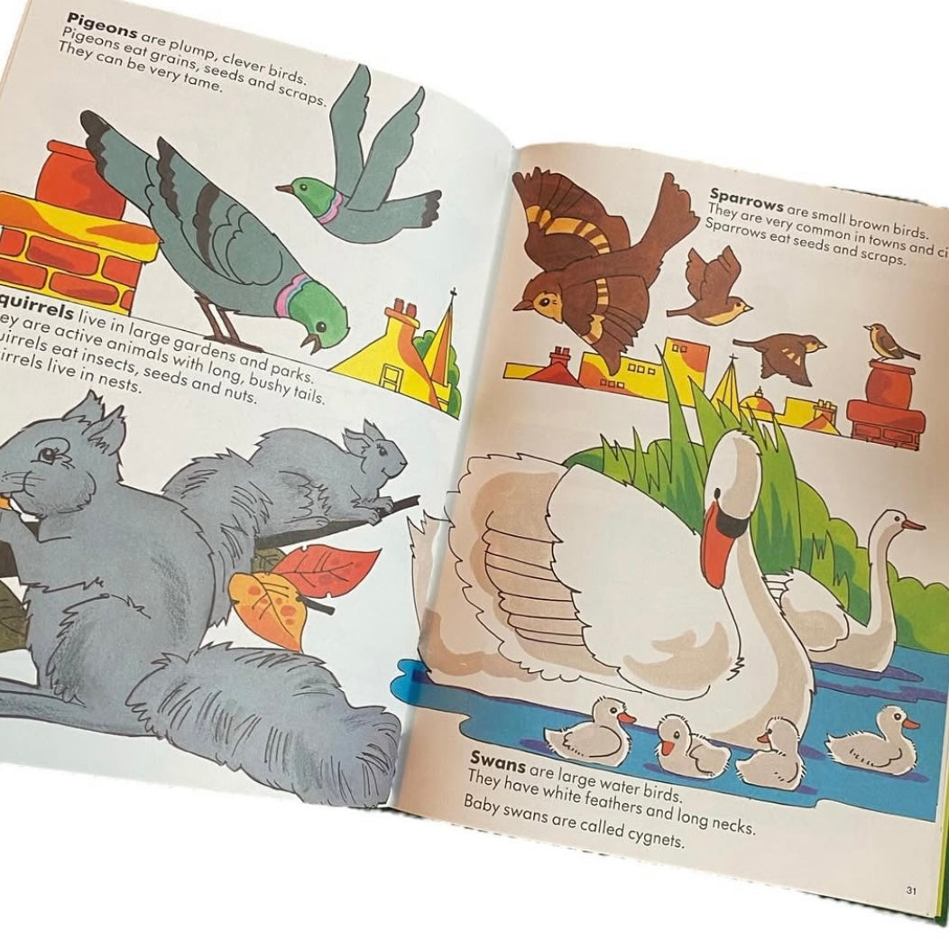 Vintage 1986 animals book