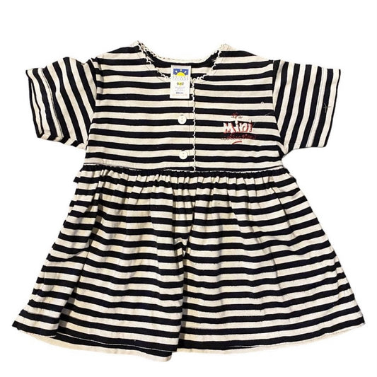 Vintage bright futures striped dress. 9-12M