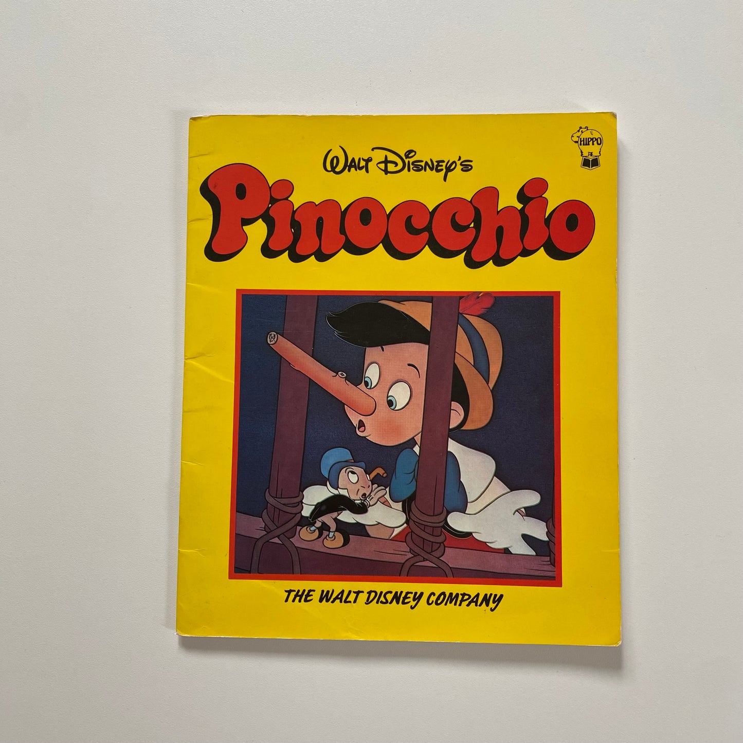 Vintage 1986 Disney Pinocchio paperback book