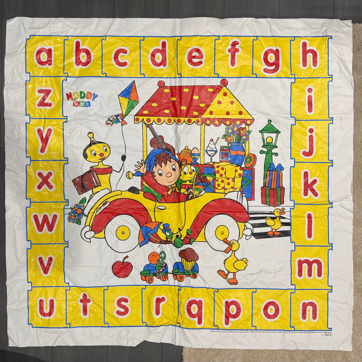 Vintage noddy alphabet playmat/ table cloth.