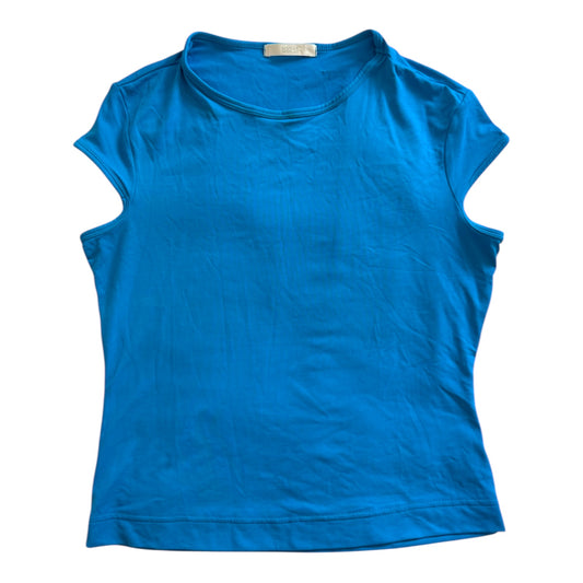 Vintage marks and Spencer’s cropped turquoise tank top. Size 8
