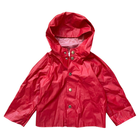 Vintage 70s/80s wax red rain coat. Size approx 2 years