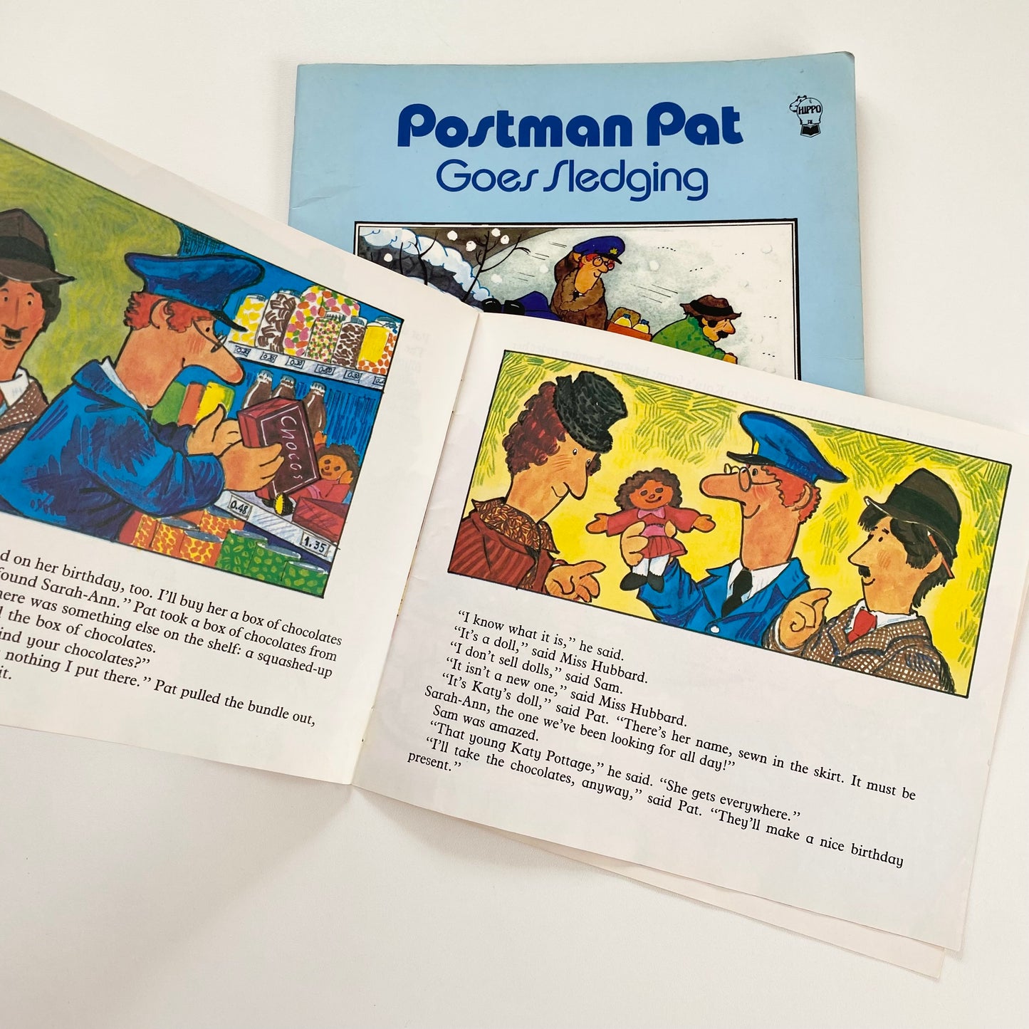Set of two vintage 1982 + 1984 postman Pat books.