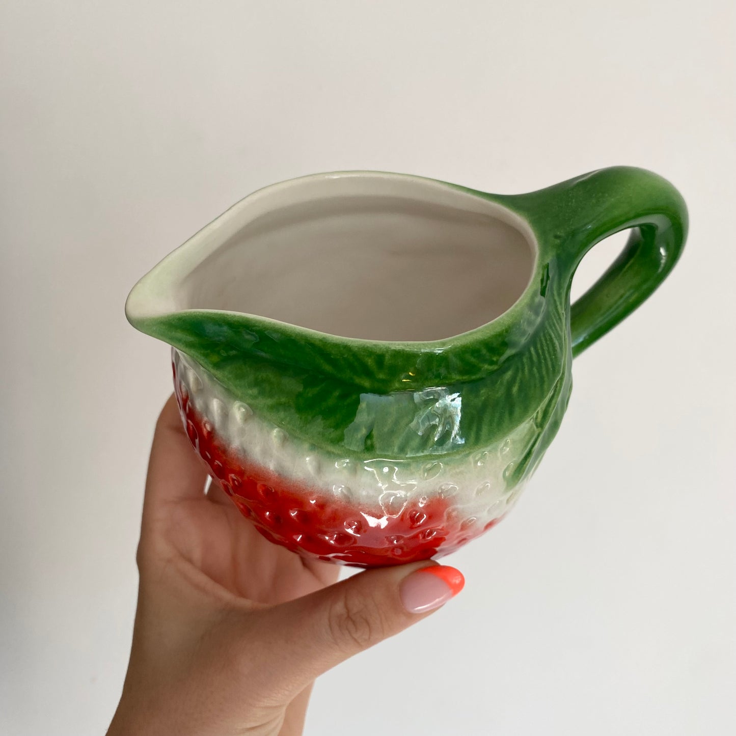 Vintage ceramic strawberry jug