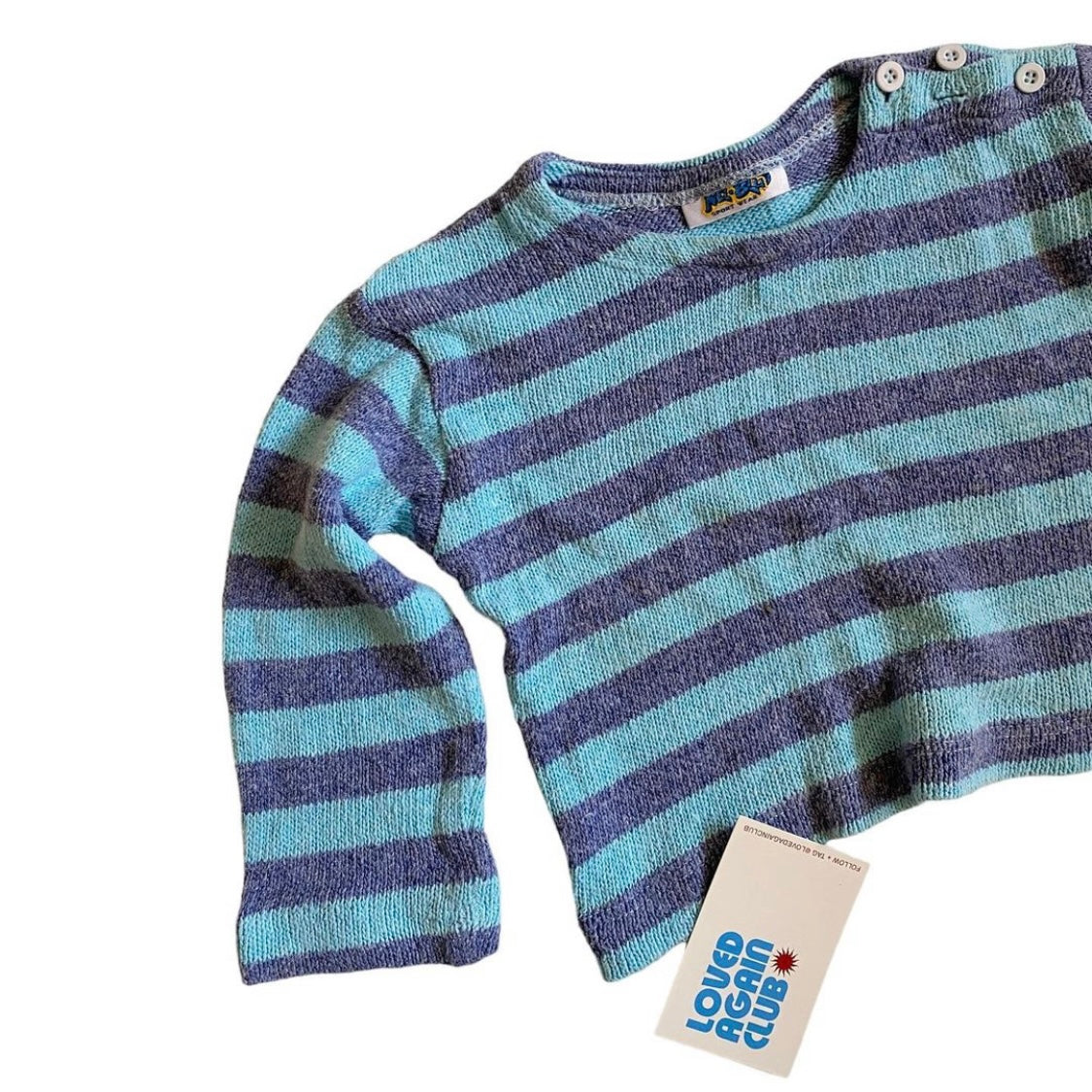 Vintage striped blue jumper 18 months