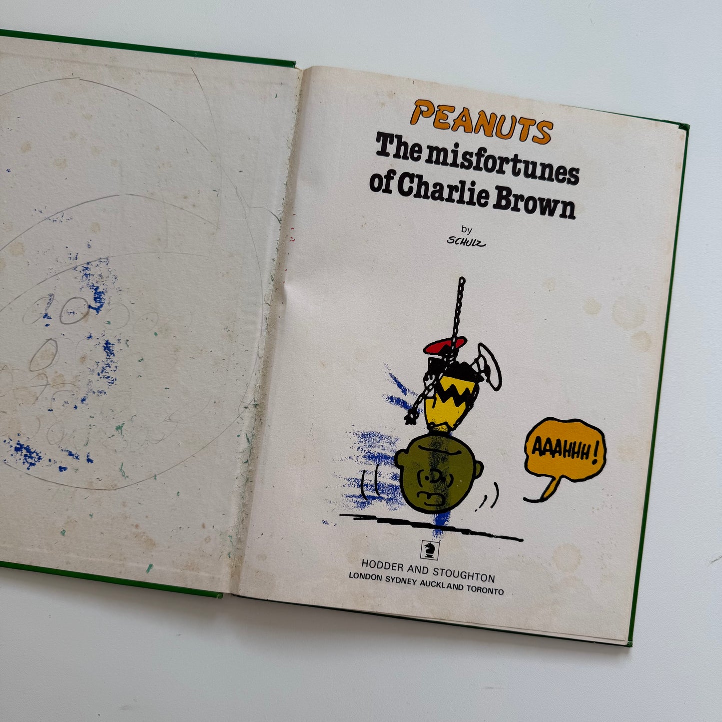 Vintage peanuts snoopy book. Condition as shown ( reflects in price)