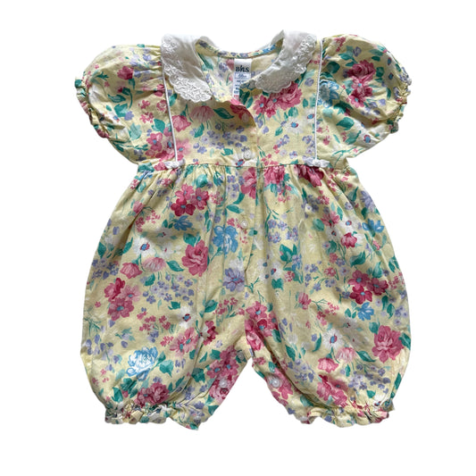Vintage bhs floral romper. Size 3-6 months