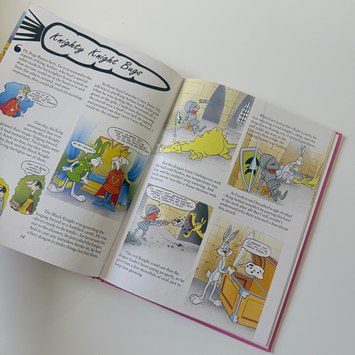 Vintage 1992 bugs bunny a4 hardback book