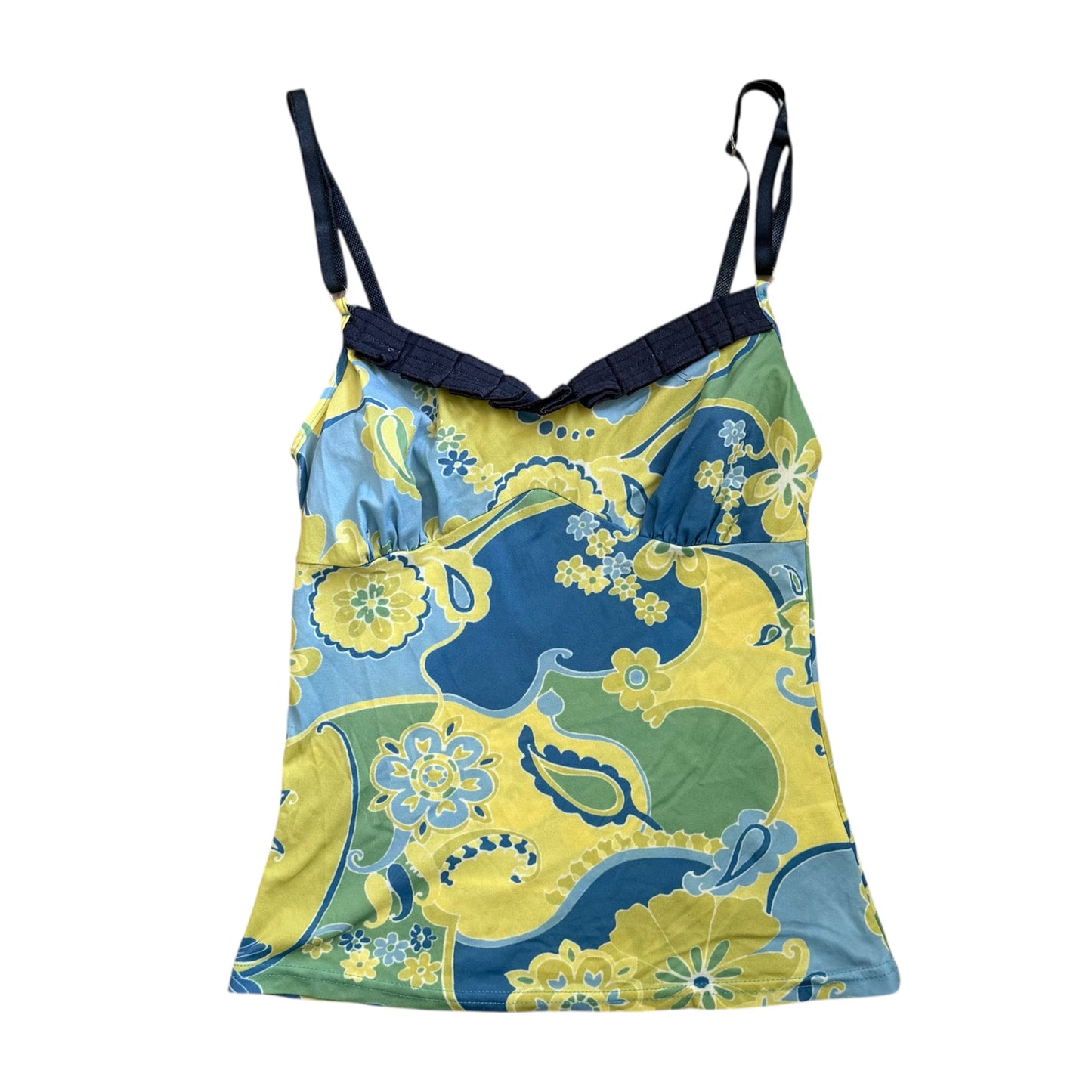 Vintage Y2K mesh strap ‘time’ top. Size S