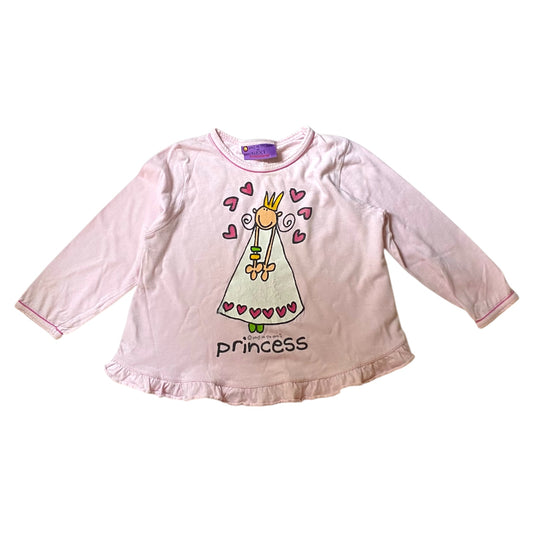 Vintage next bang on the door tshirt. Some cracking to the girl. Size 3-4 years