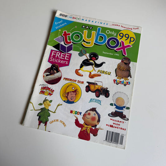 Vintage 1995 toybox magazine