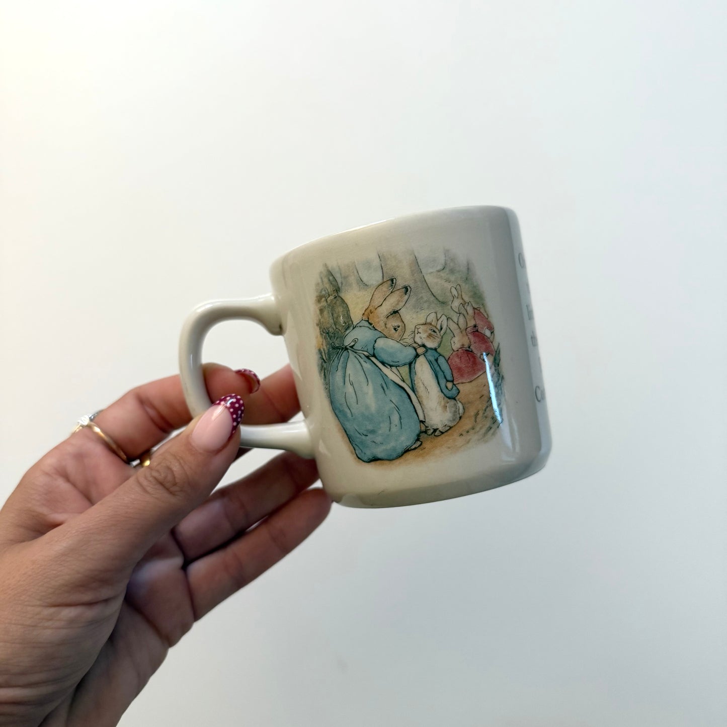 Vintage 1993 Peter rabbit ceramic mug