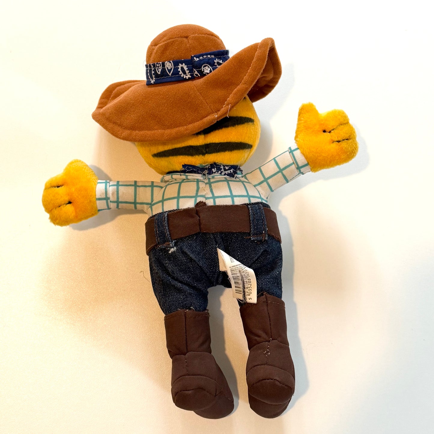 Vintage cowboy Garfield soft plush toy